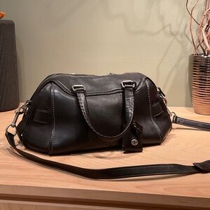 Coach Black Leather Shoulder Bag